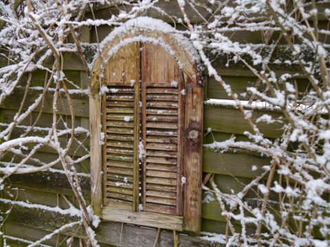 Wurzerlsgarten im Winter, der Spiegel