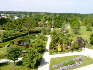 Blick vom Aussichtsturm des Parks der Gärten, Bad Zwischenahn