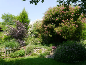 Die untere Ebene im Garten Josefine Heinze, Grattersdorf