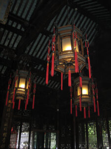 Im Inneren der Empfangshalle des Yu Garden