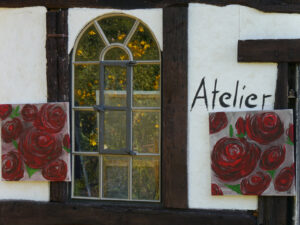 Das Atelier im Schaugarten des Landgasthauses Bibelskirch 