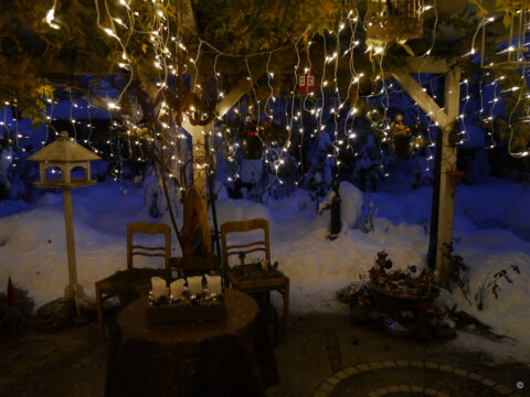 Wurzerls Terrasse im Weihnachtsrausch.