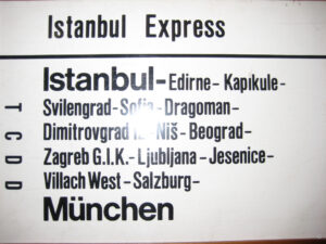 Im Bahnhof Istanbul Sirkeci, berühmt als Station des Orient-Express.