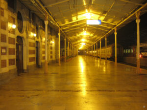 Im Bahnhof Istanbul Sirkeci, berühmt als Station des Orient-Express.