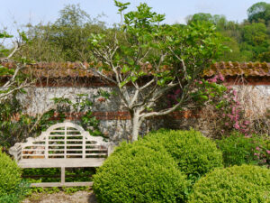 Sissinghurst-Bank im Tunnelgarten von Heale Garden