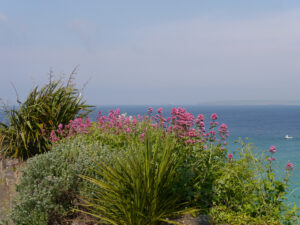 Am Aussichtspunkt von St. Ives, mit Meerblick. 